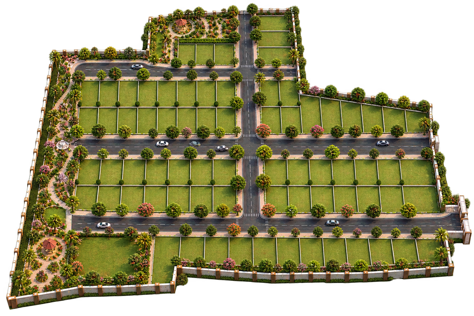 3D master plan layout of Pinakini Lifespaces